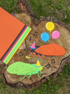 Paper cicadas cute summer kids craft idea