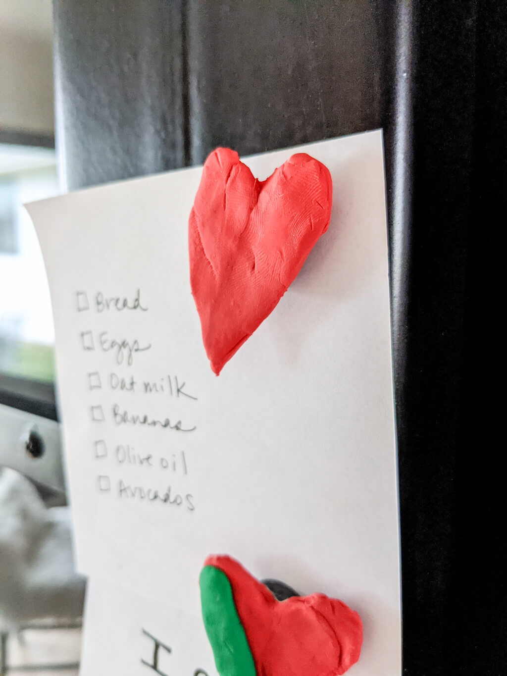 Clay heart magnets DIY tutorial