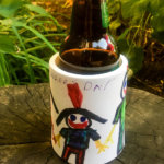 DIY drink coozie to cool dad's bottles and cans. Cute and easy Father's Day gift idea from the kids!