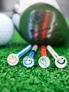 DIY golf present from kids