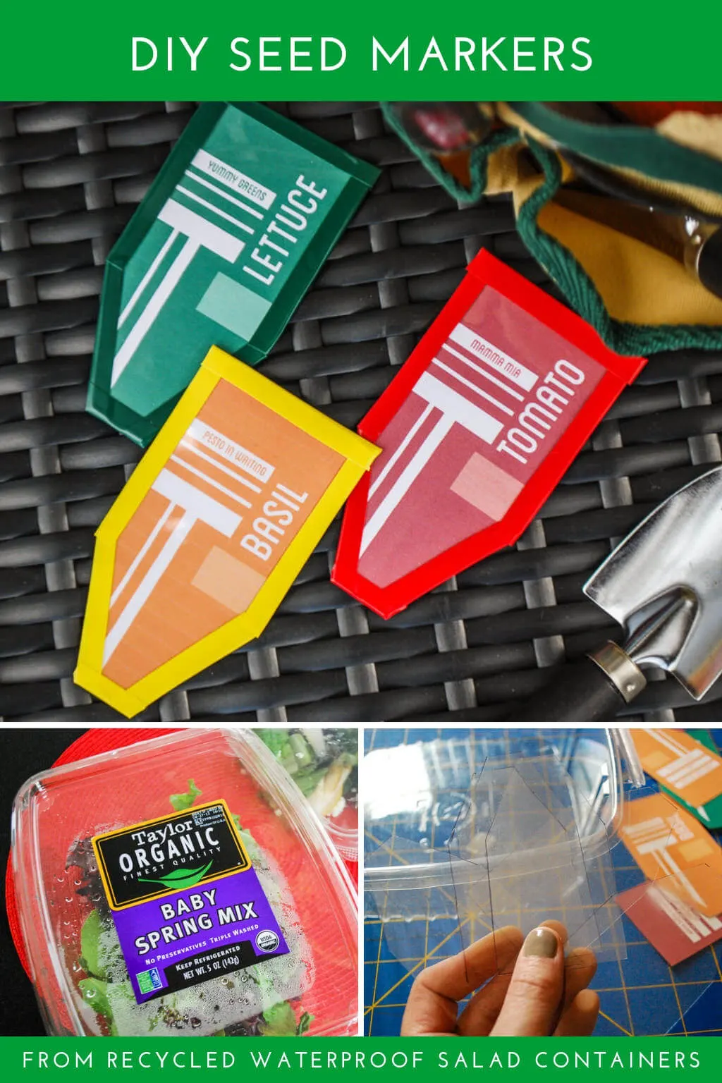 DIY garden seed markers