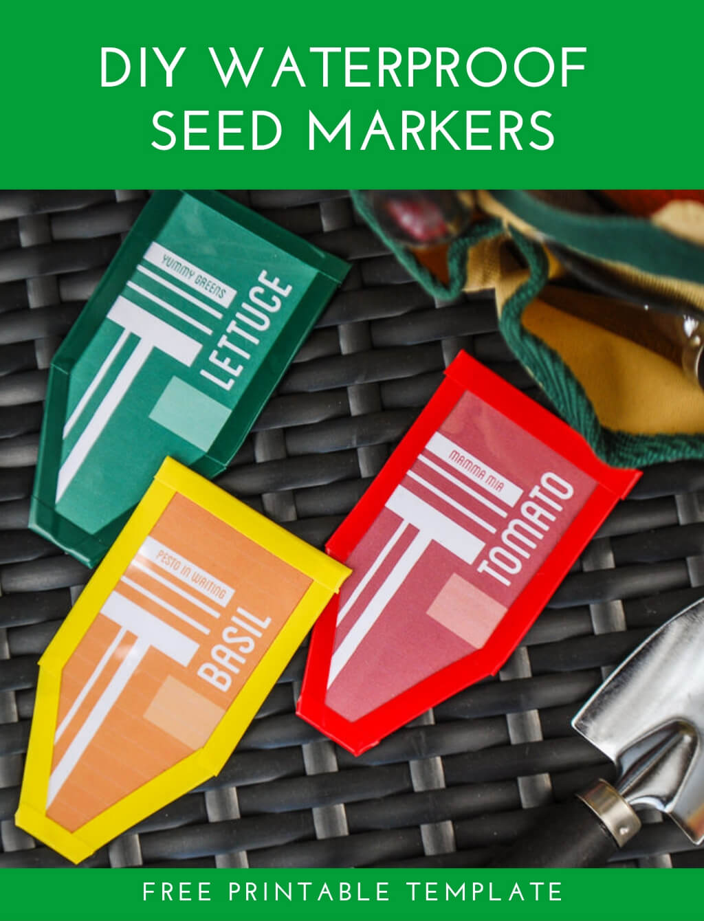 DIY garden seed markers