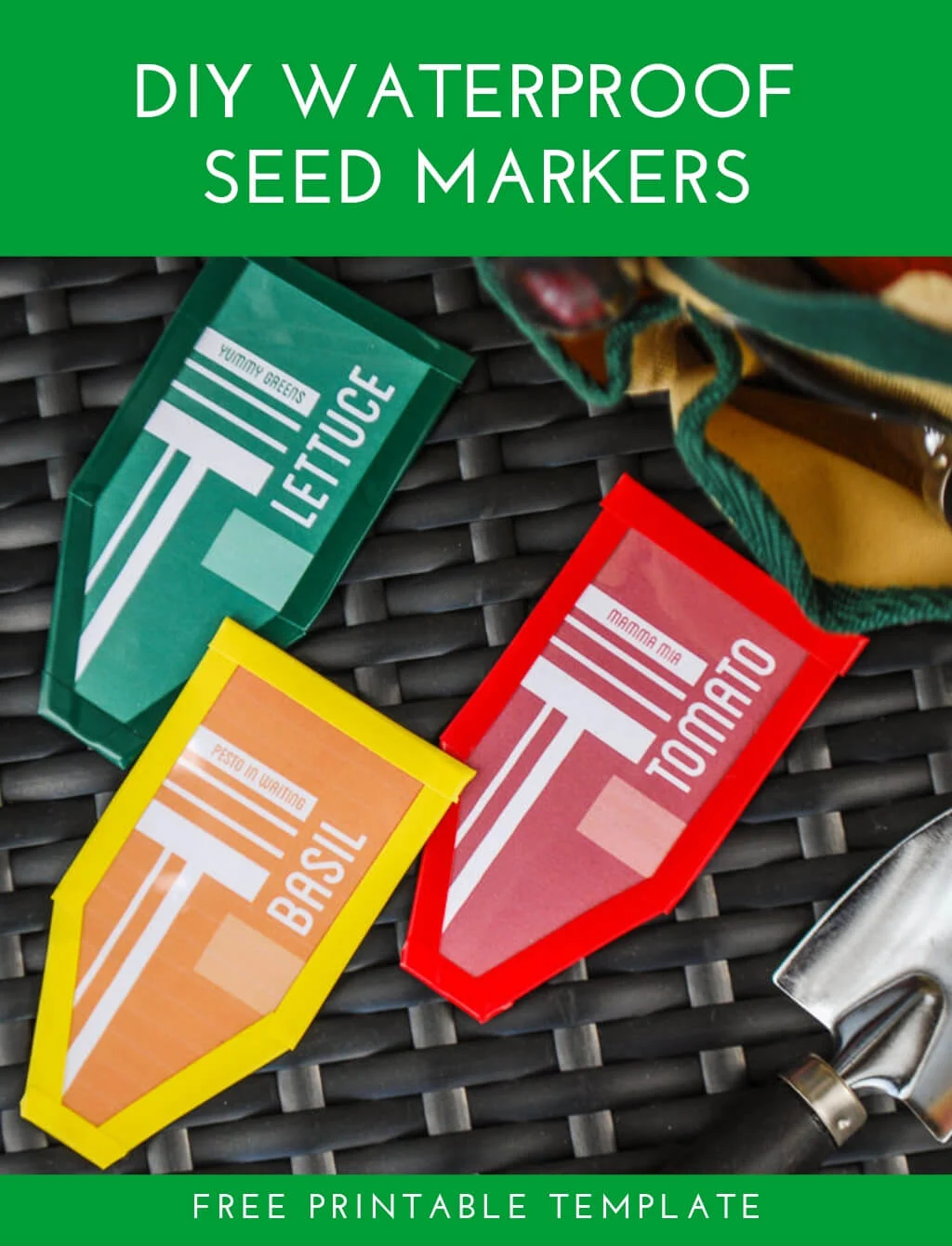 DIY garden seed markers