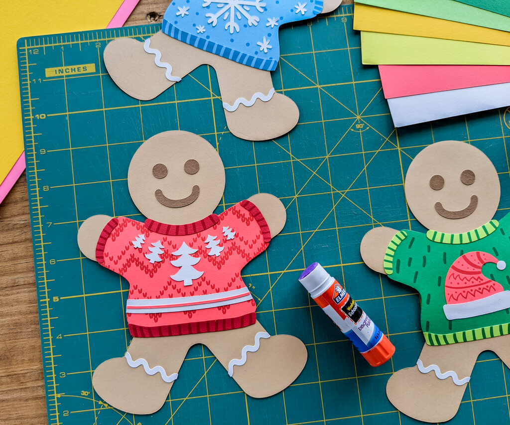 How to make DIY gingerbread men wearing ugly Christmas sweaters
