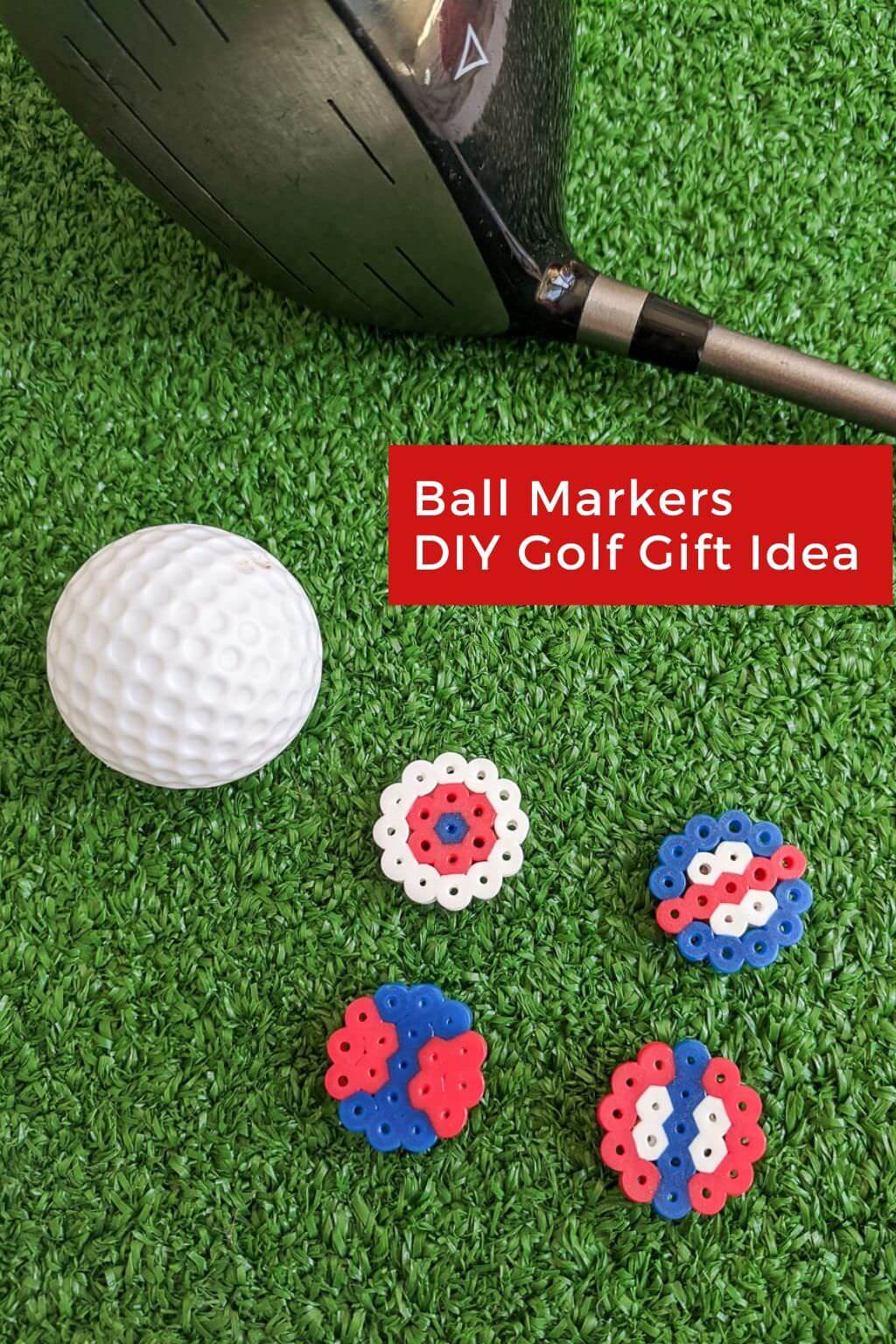 DIY golf gift markers kids gift idea for Dad