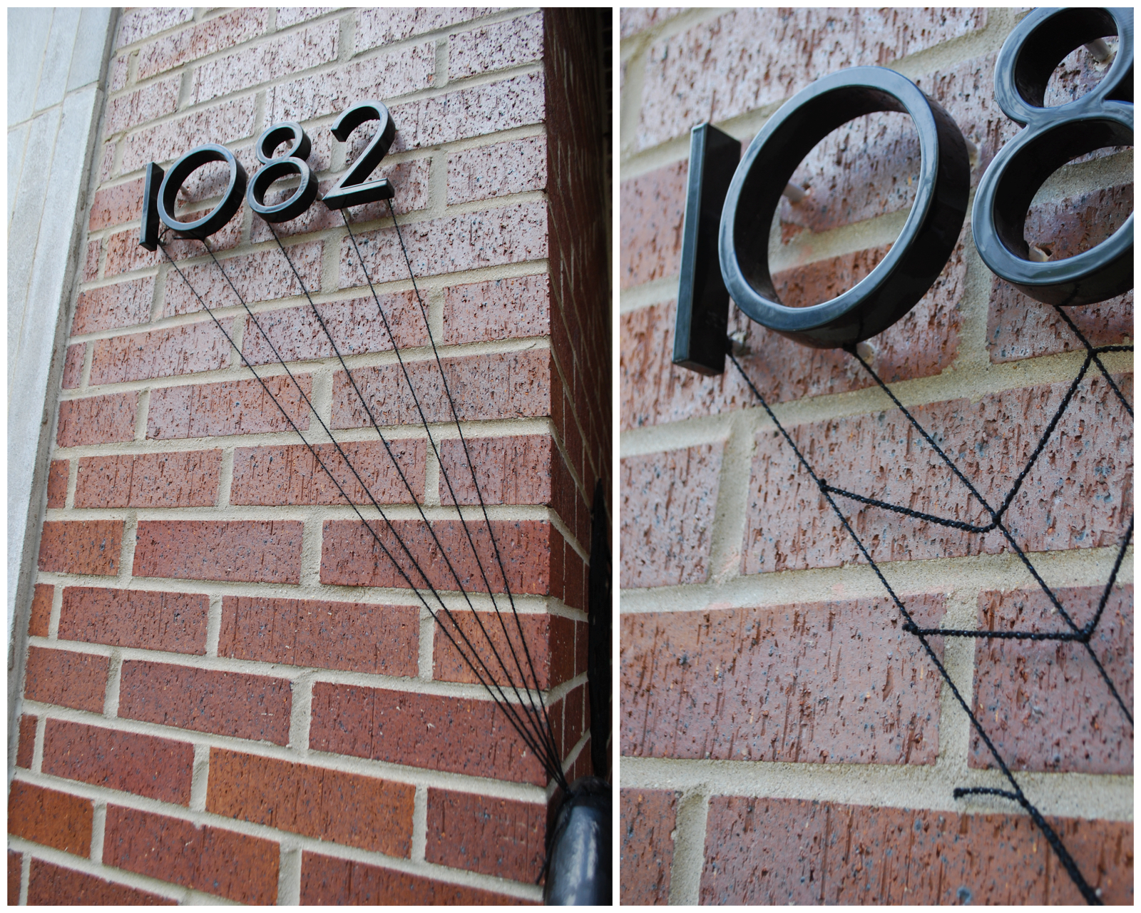 DIY Halloween Front Door Decoration - Subtle Spiderwebs