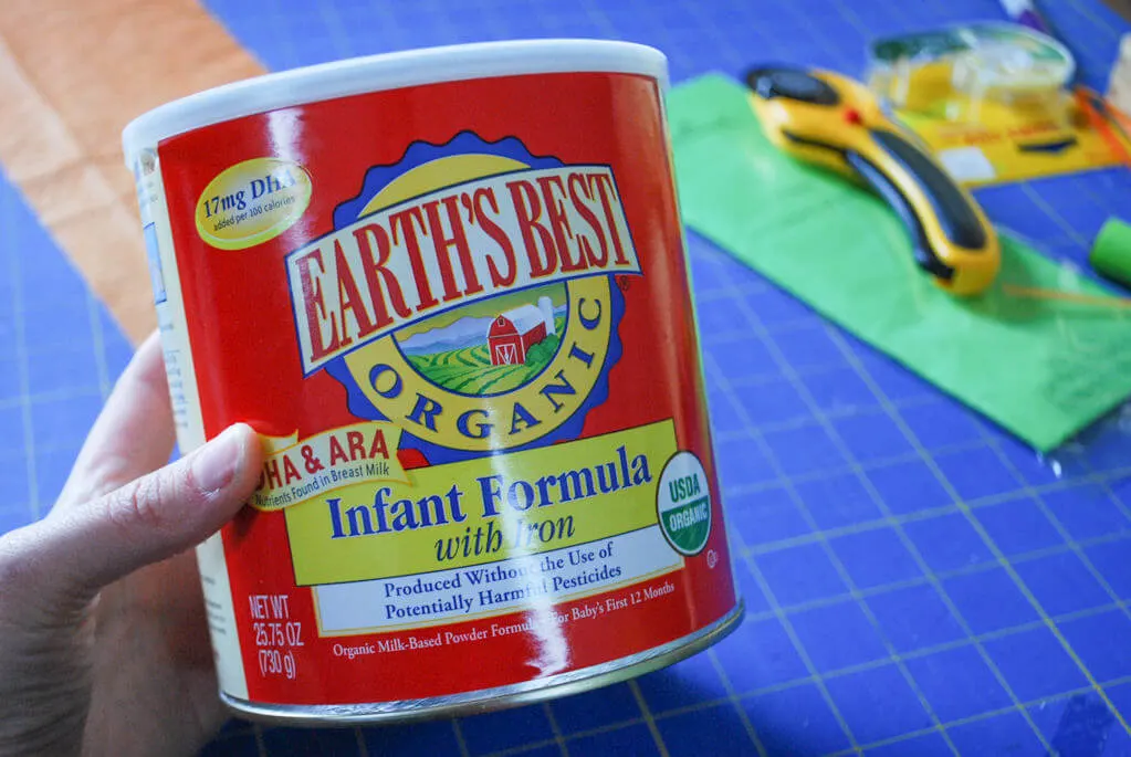 Recycled Baby Formula Cans