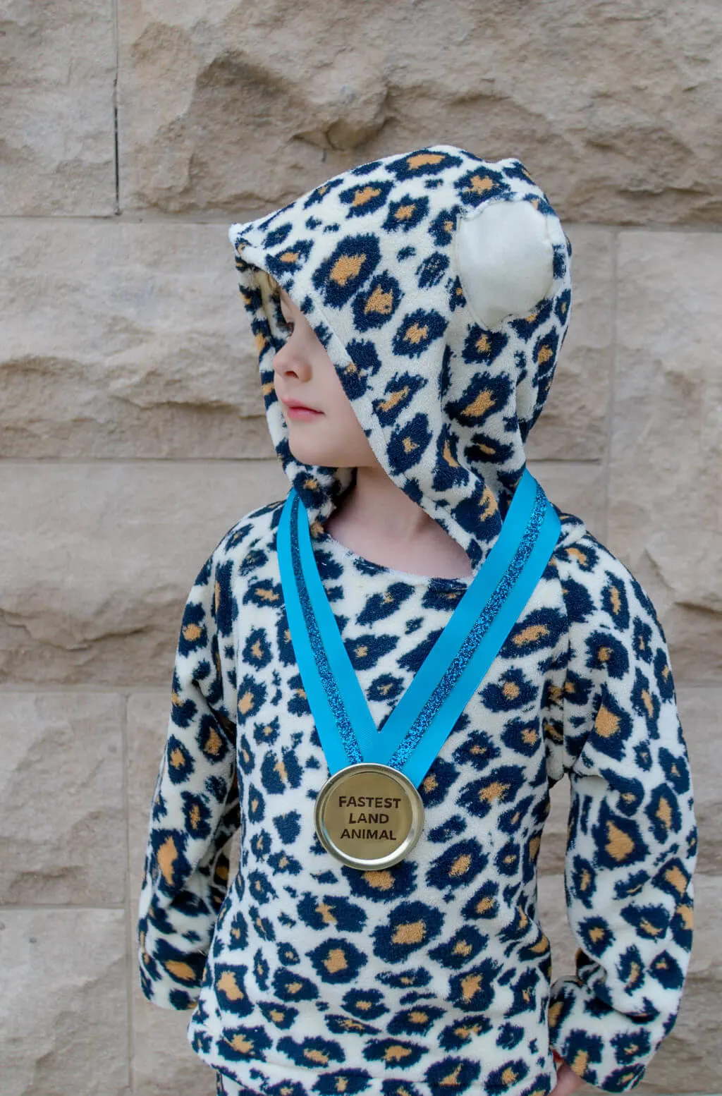 DIY kids cheetah Halloween costume