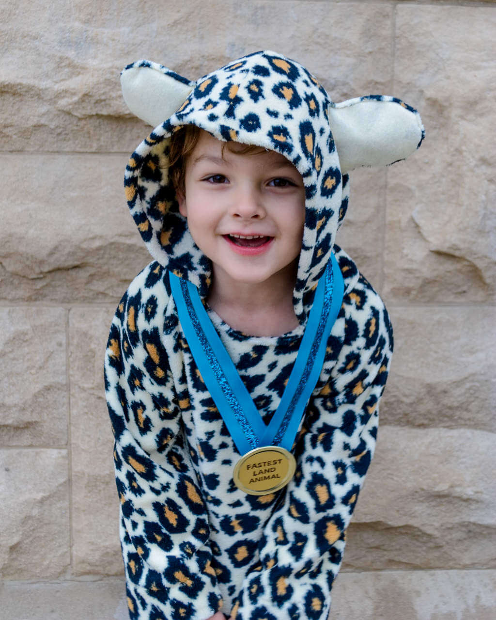 DIY kids cheetah Halloween costume for boys