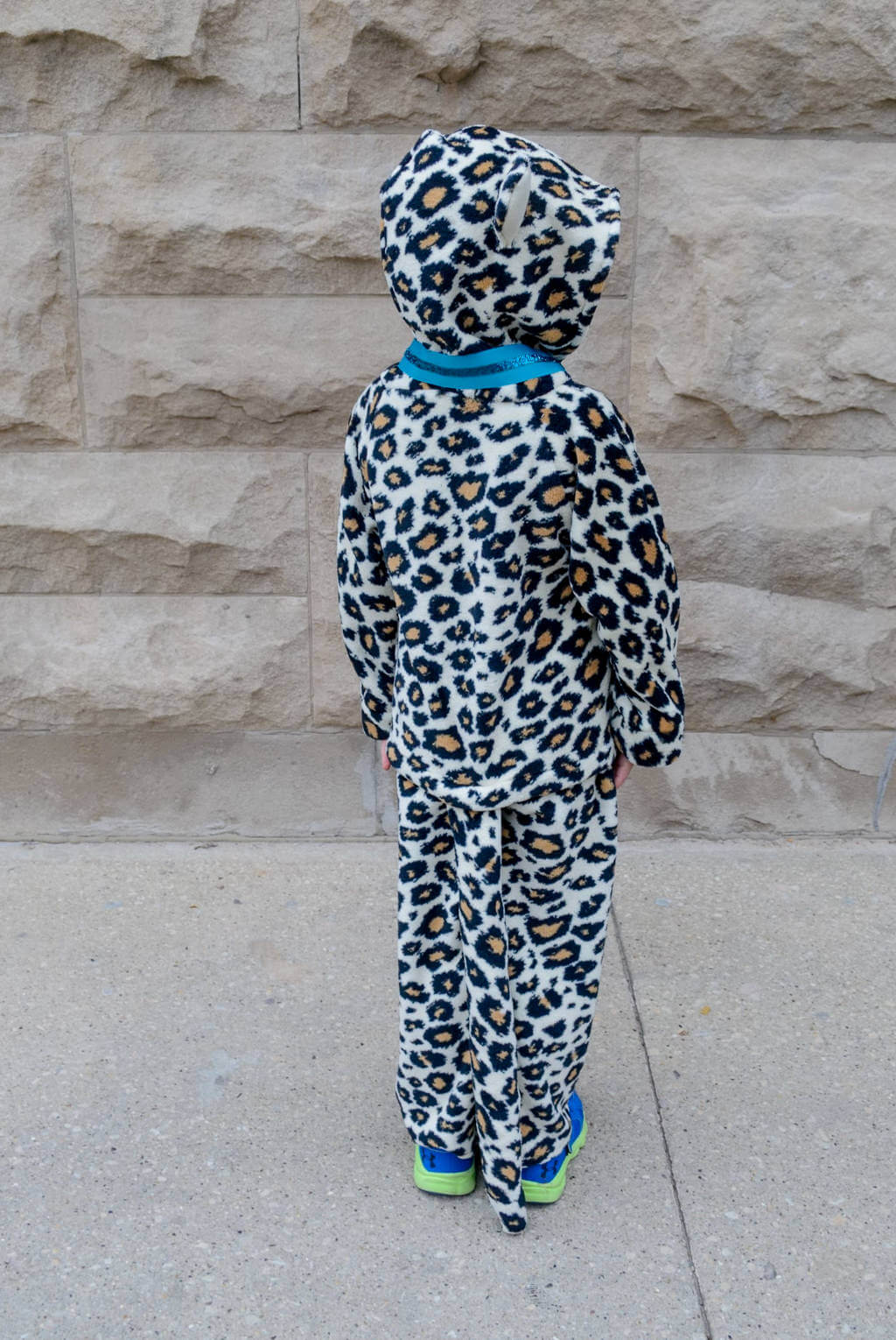 DIY kids cheetah Halloween costume tail