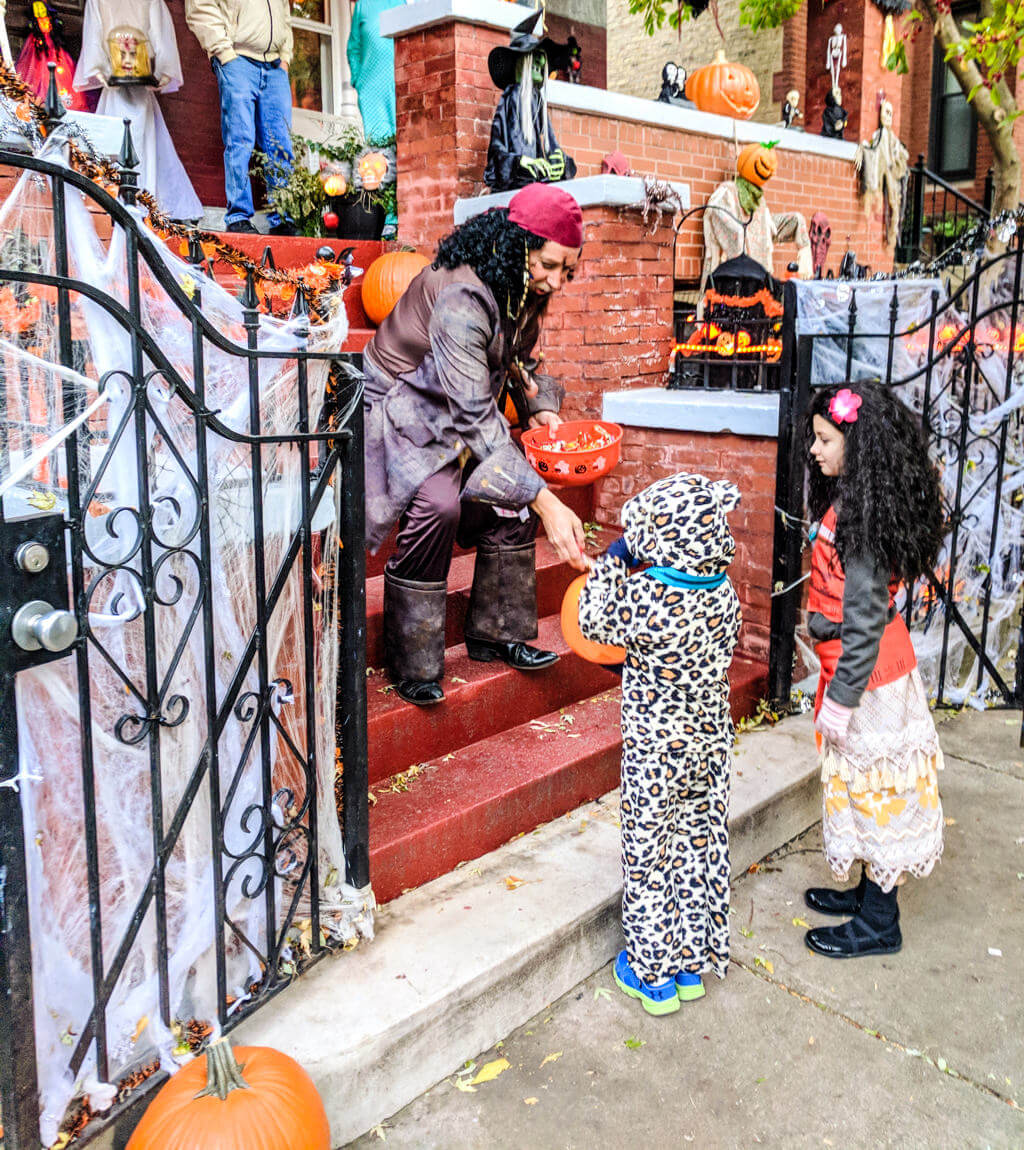 Trick-or-treating for Halloween