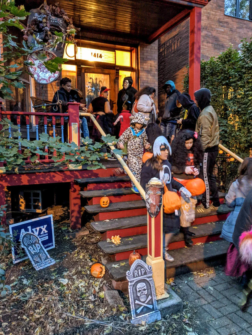 Trick-or-treating for Halloween