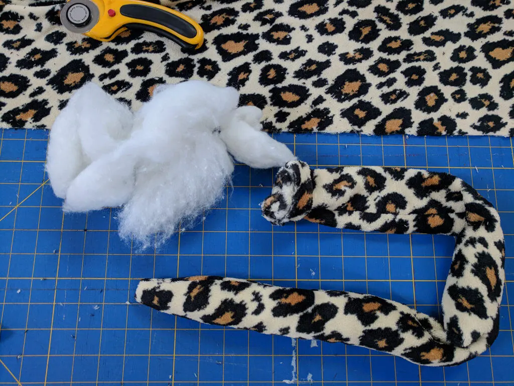 How to make a tail on a DIY cheetah Halloween costume