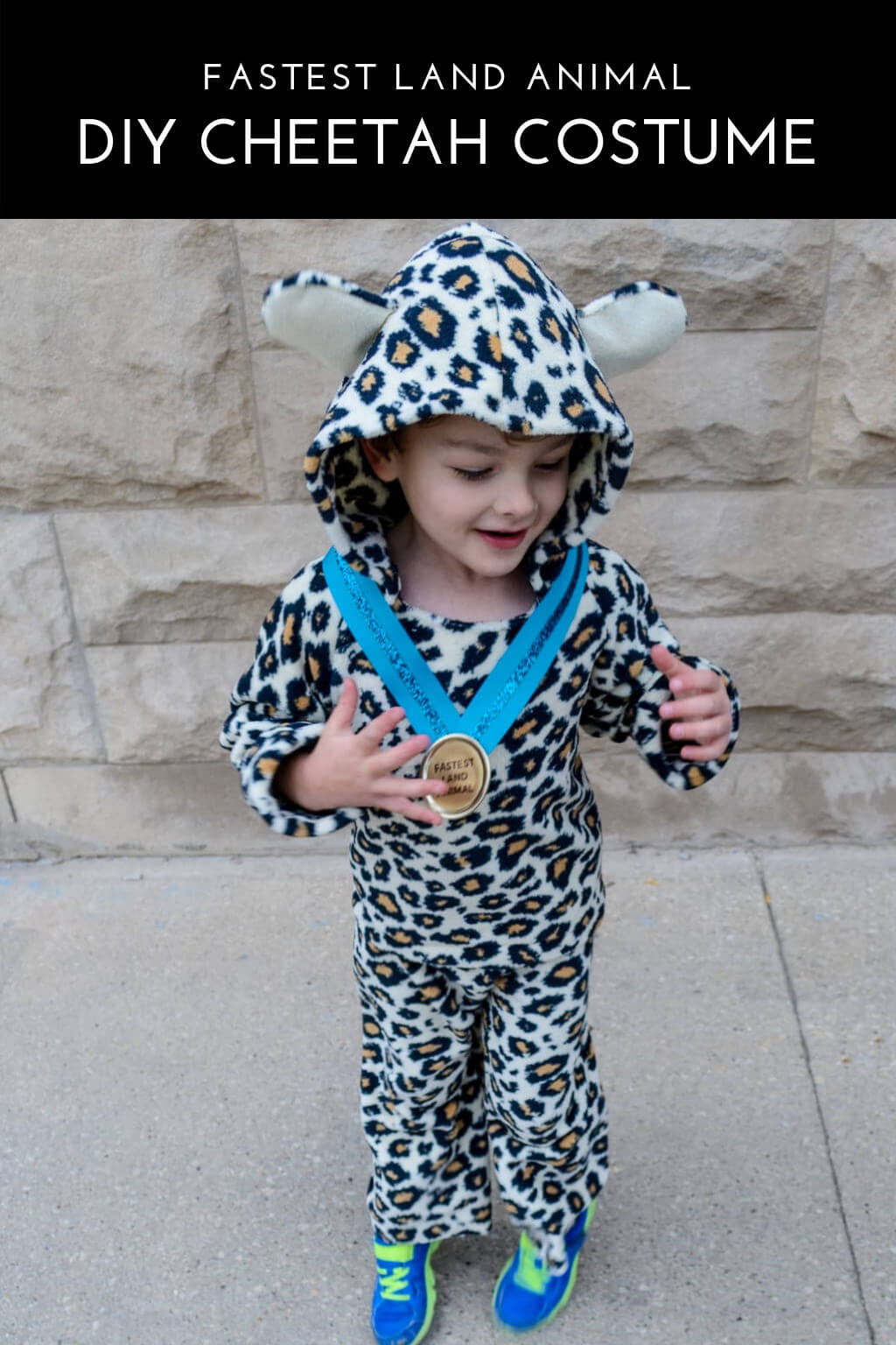 DIY kids cheetah Halloween costume