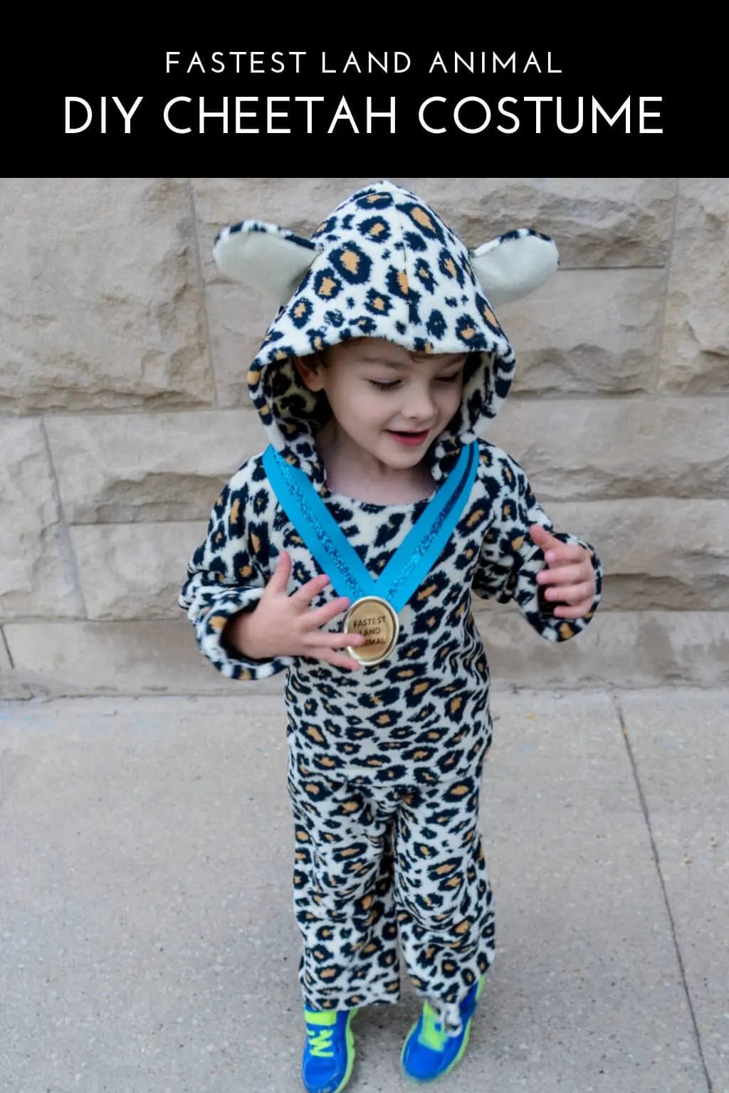 DIY Kids Cheetah Halloween Costume for Boys - Merriment Design