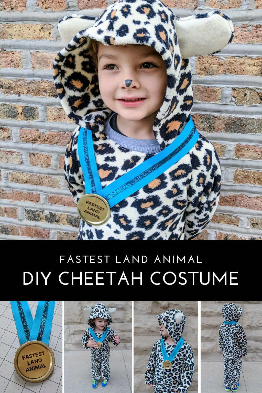 DIY kids cheetah Halloween costume