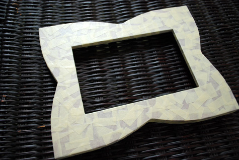 How to make a DIY photo frame masking tape craft idea and free tutorial