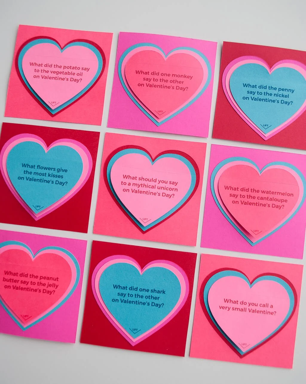 Valentine's Day Jokes Printable Valentines for Kids Classroom Exchanges -  Merriment Design