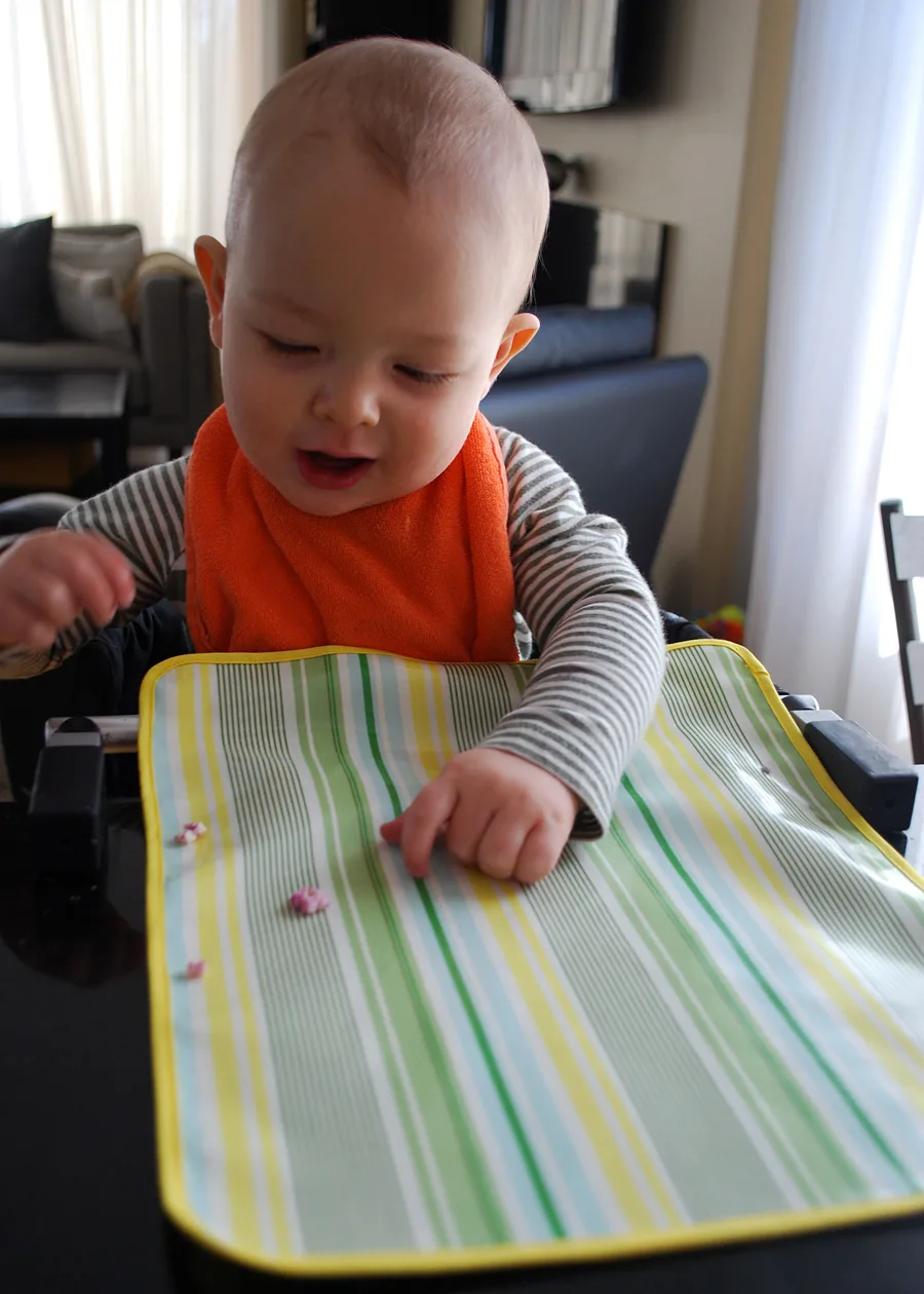 DIY Washable Baby Placemats Great for Clip-On Chairs free project tutorial