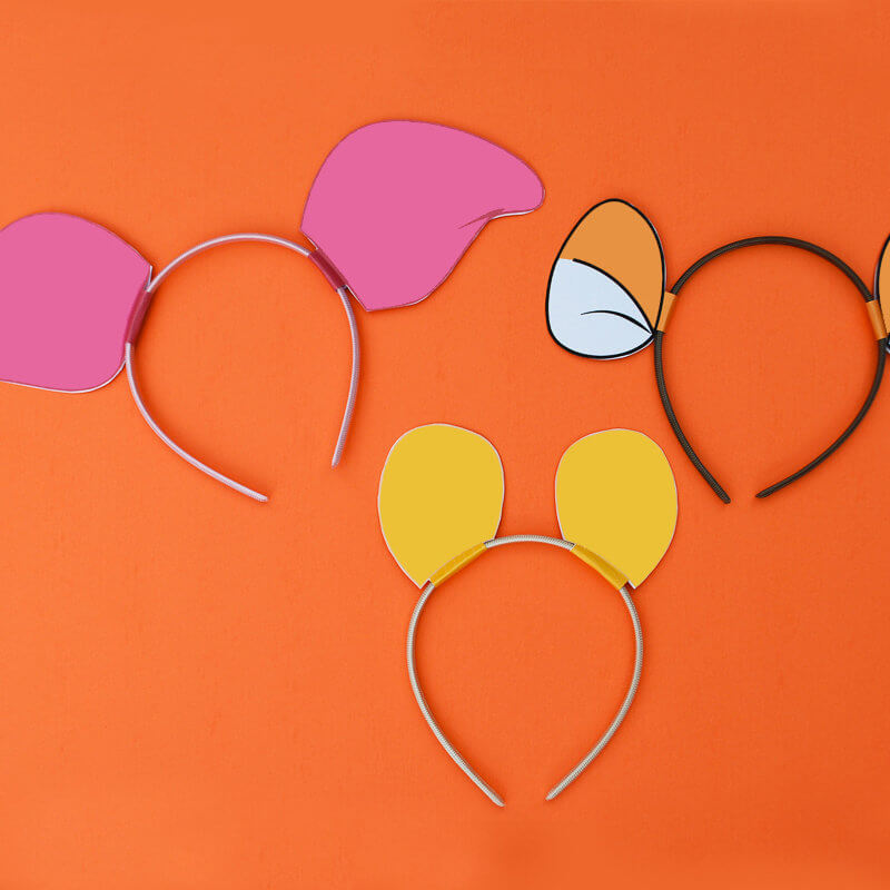 DIY Winnie The Pooh Ears, Piglet Ears, Tigger Ears