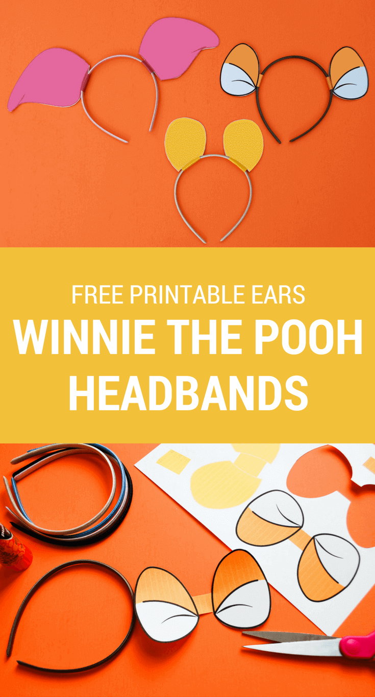 DIY Winnie The Pooh Ears, Piglet Ears, Tigger Ears Merriment Design