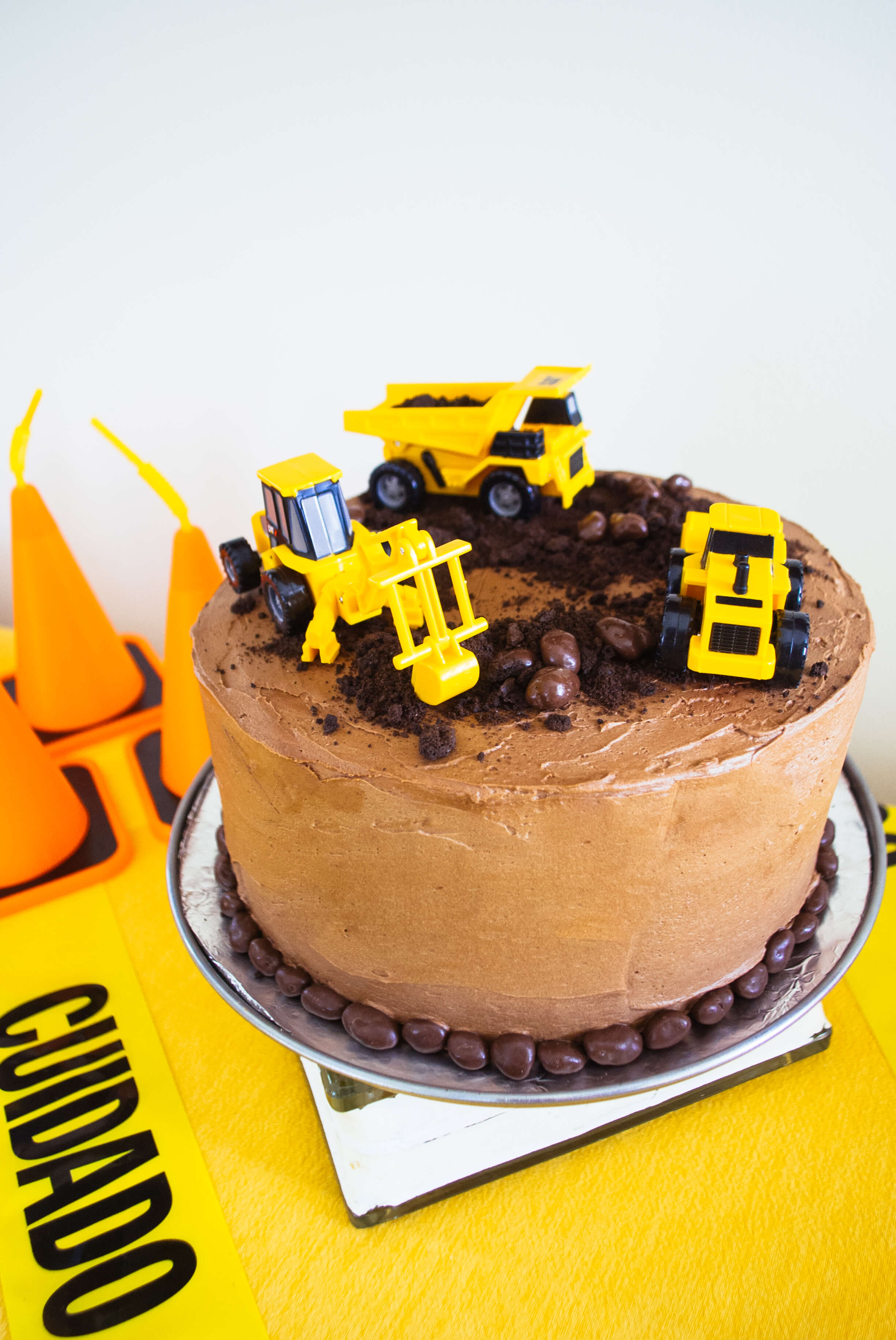 Easy Construction Birthday Cake Merriment Design