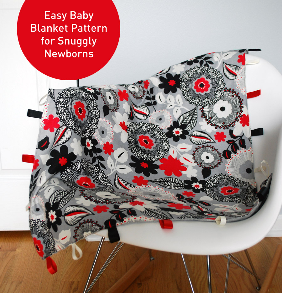 Easy DIY Ribbon Baby Blanket Sewing Pattern and Tutorial