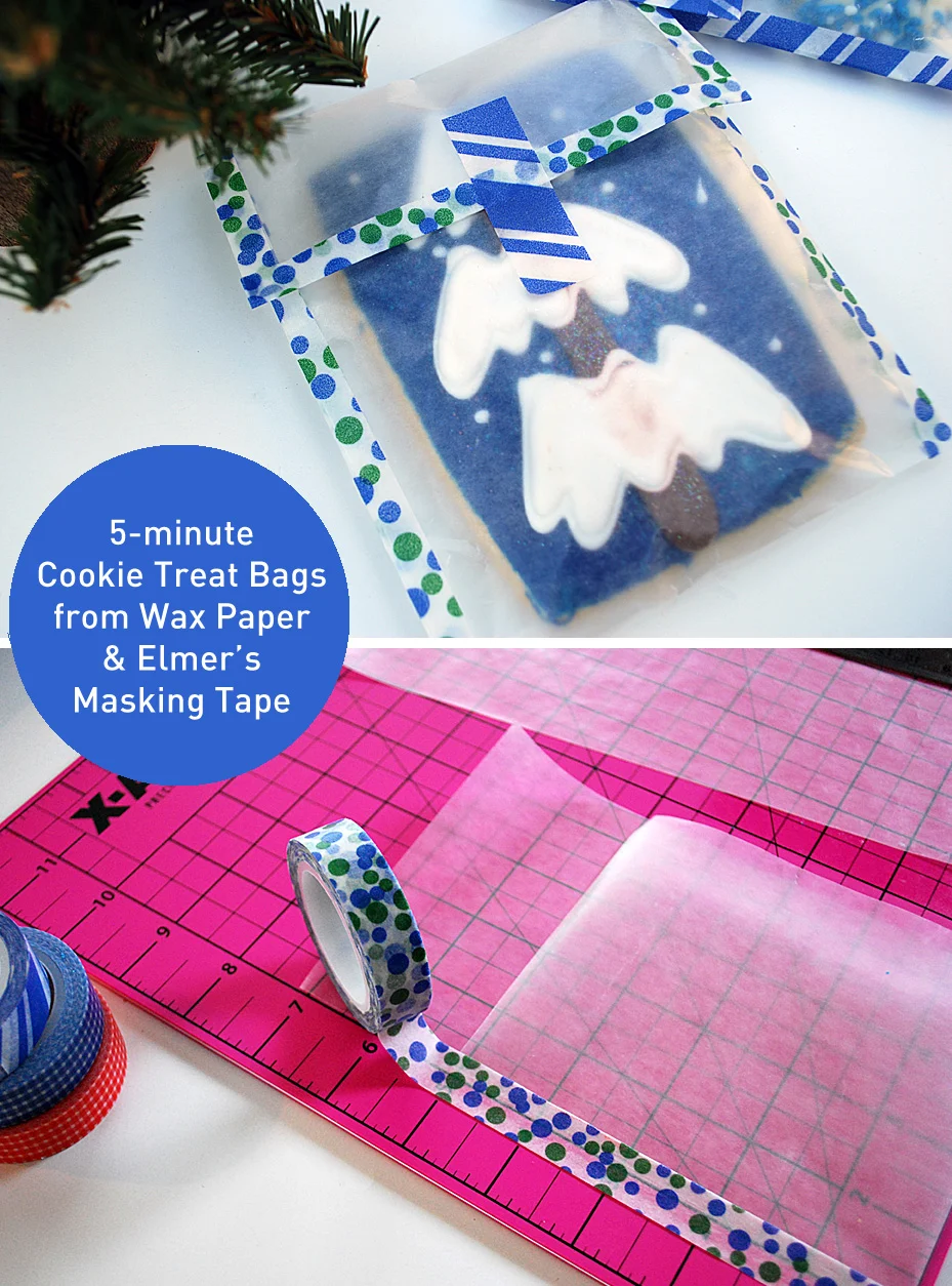 DIY paper bag packaging for Christmas