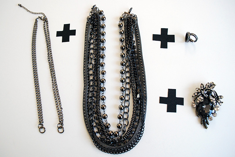 DIY custom jewelry using Styled by Tori Spelling Noir and Glitz collections