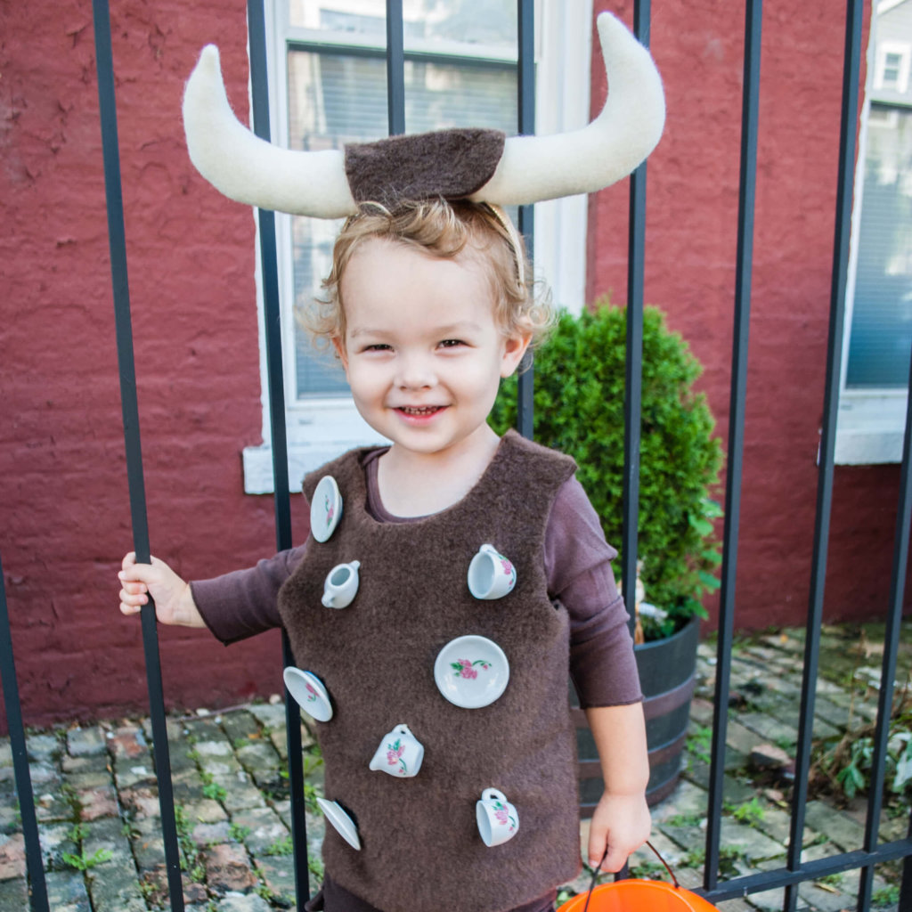 'Bull In A China Shop' Easy DIY Halloween Costume for Toddlers and Kids