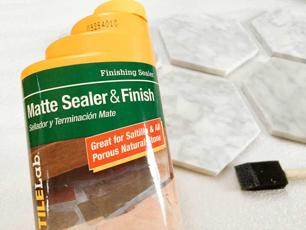 Matte sealer for marble tiles