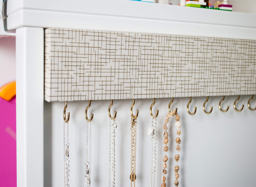 An Easy Wall-Mounted DIY Jewelry Organizer - The Homes I Have Made