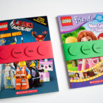 Make paper personalized LEGO bricks into book wraps - makes the best LEGO birthday party favors