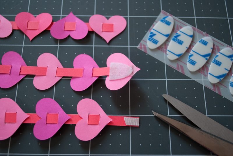 Valentine's Day Paper Heart Bracelets for Kids - easy Valentine's Day craft activity for kids