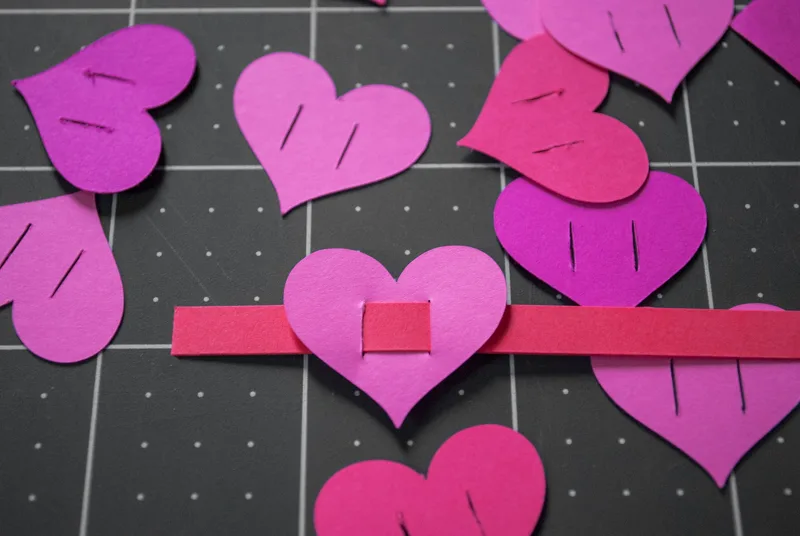 Valentine's Day Paper Heart Bracelets for Kids - easy Valentine's Day craft activity for kids