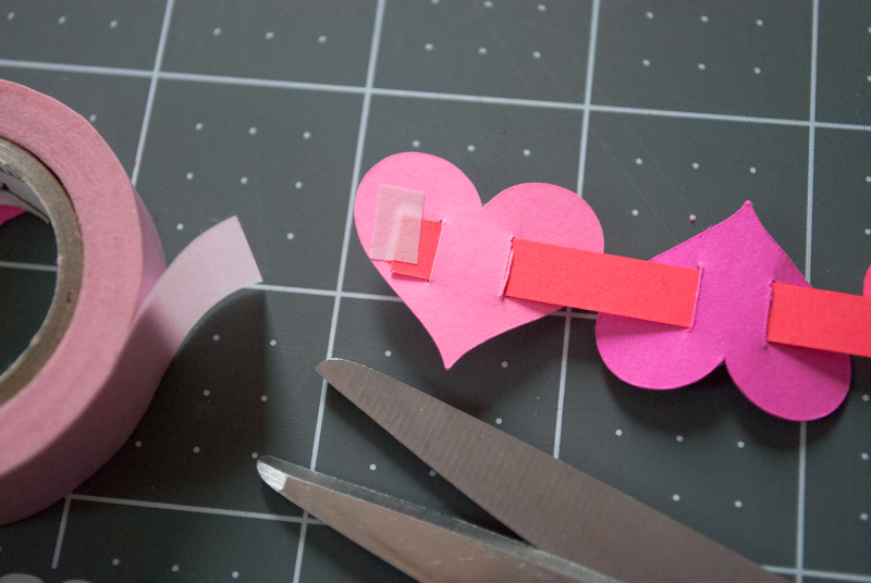 Valentine's Day Paper Heart Bracelets for Kids - easy Valentine's Day craft activity for kids