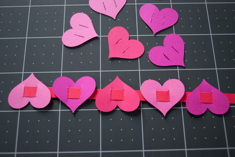 Valentine's Day Paper Heart Bracelets for Kids - easy Valentine's Day craft activity for kids