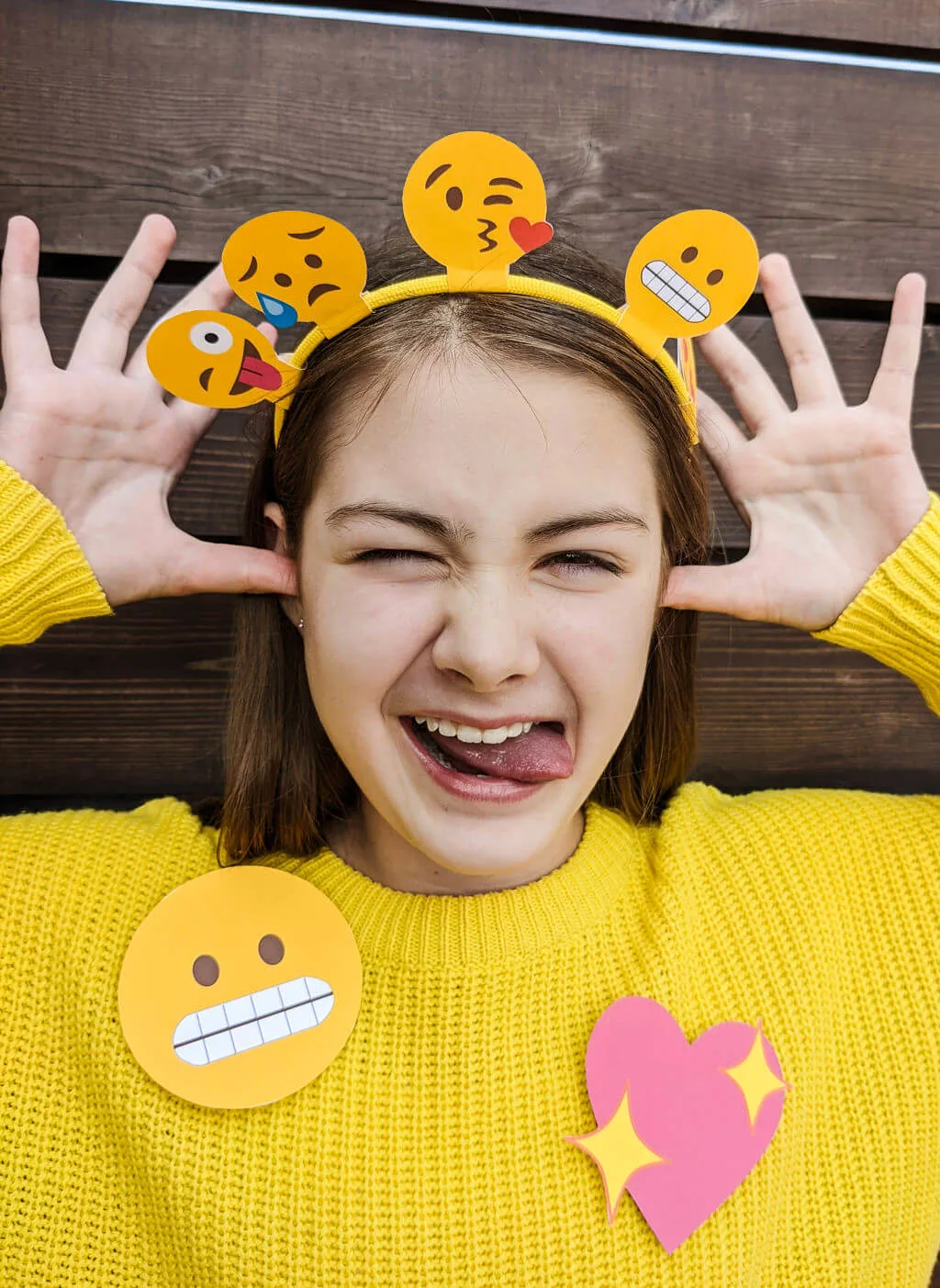 Emoji headband diy printable template