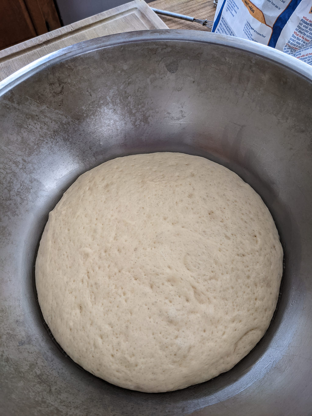 King cake dough in a bowl