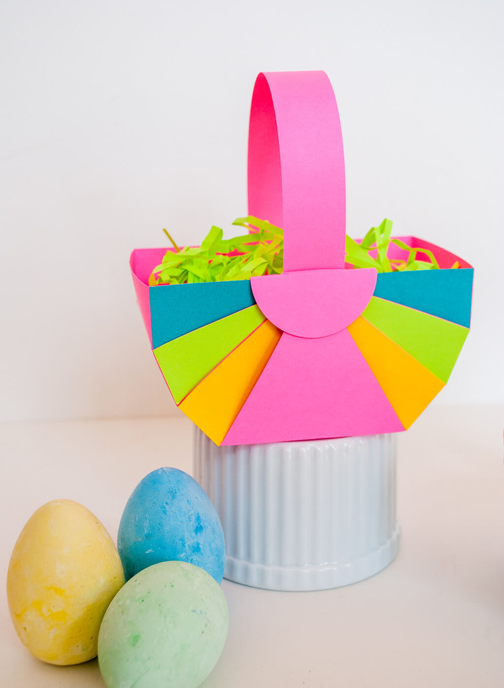 Easy DIY Paper Easter Baskets template