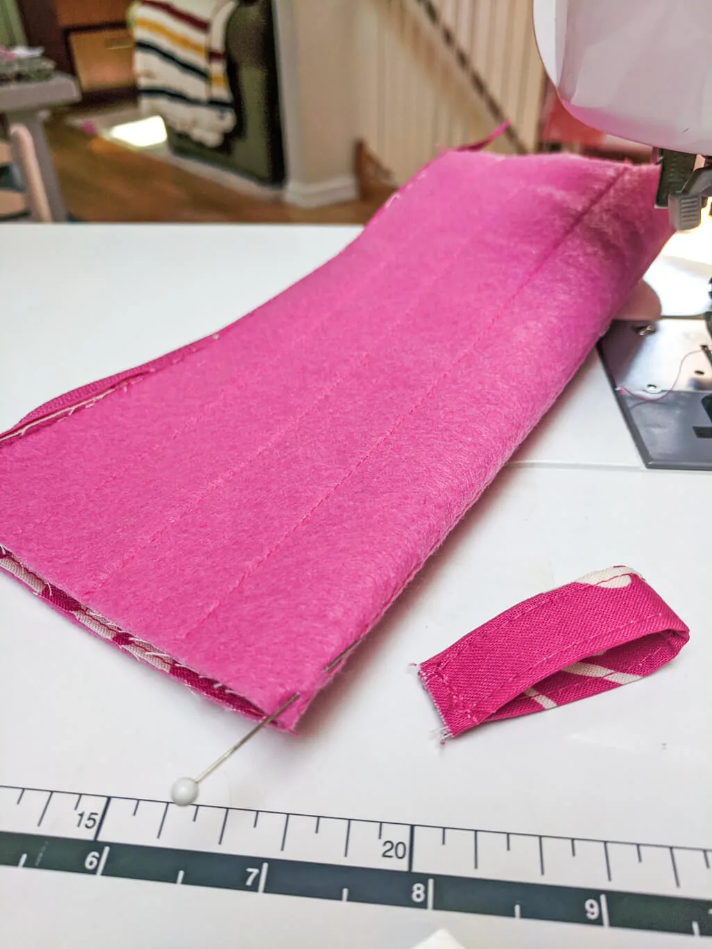 How to add a tab to a zipper pencil case pouch