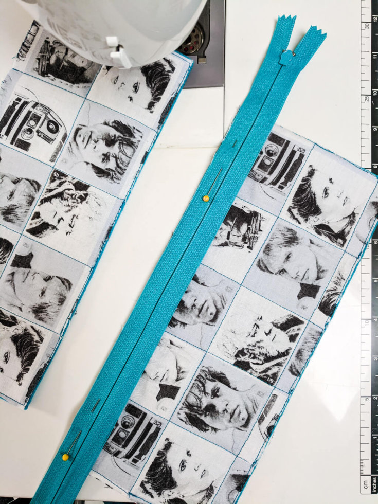 Easy pencil case sewing pattern free tutorial with zipper for beginners
