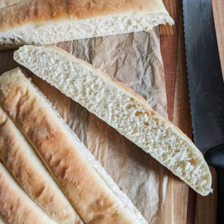 Homemade pull-apart breadsticks