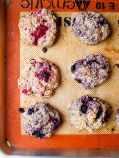 Easy berry scones recipe - blackberry and raspberry