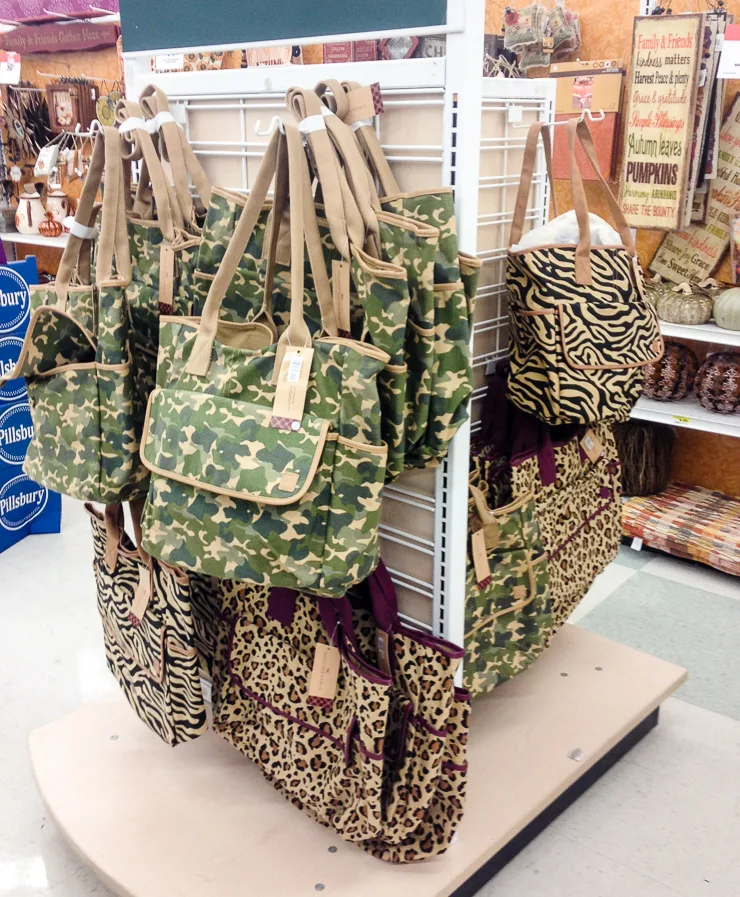 Designer camo tote bag best sale