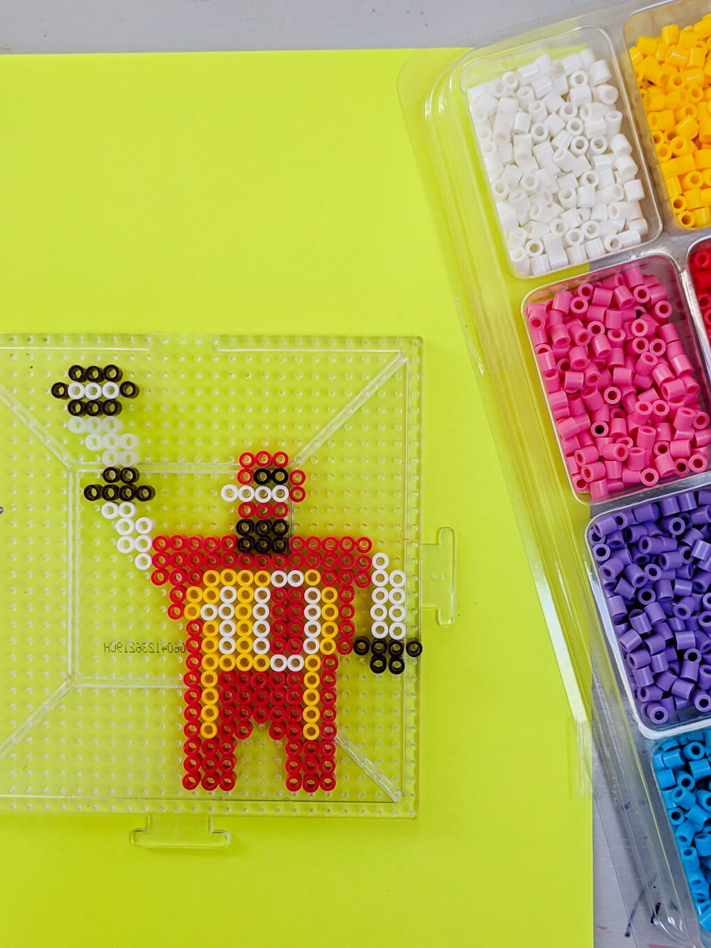 Perler bead football player template