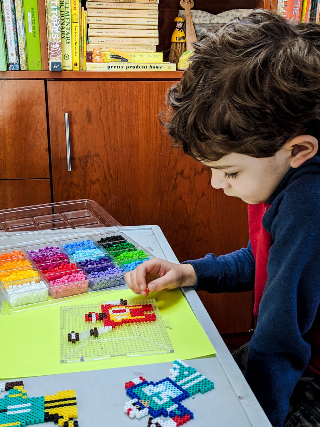 Fourth of July Kids Crafts: Perler Bead DIY Coasters - Merriment Design