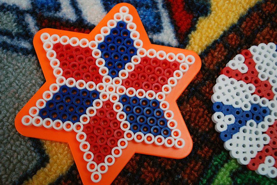 Fourth of July Kids Crafts Perler beads