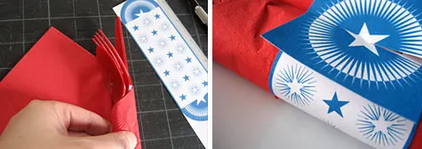 Merriment :: Fourth of July Napkin Rings; Kathy Beymer re-creating Martha's template