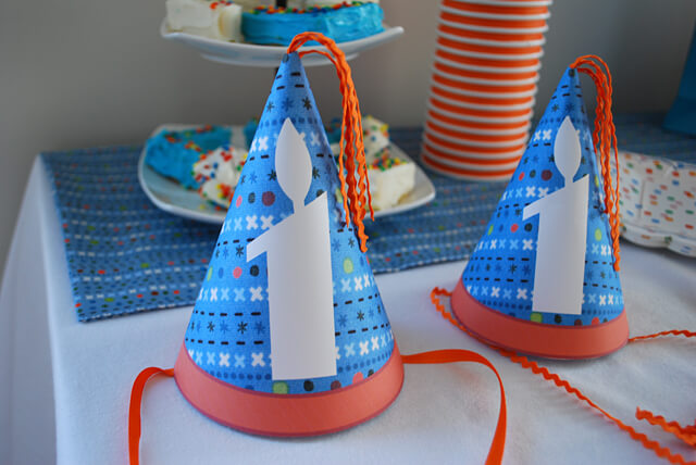 DIY 1st birthday party hat free printable template